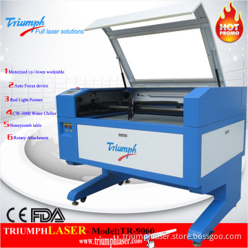 High Precision Auto Focus Reci 80W CO2 Laser Cutter 900*600mm Laser Engraving Machine From Triumphlaser